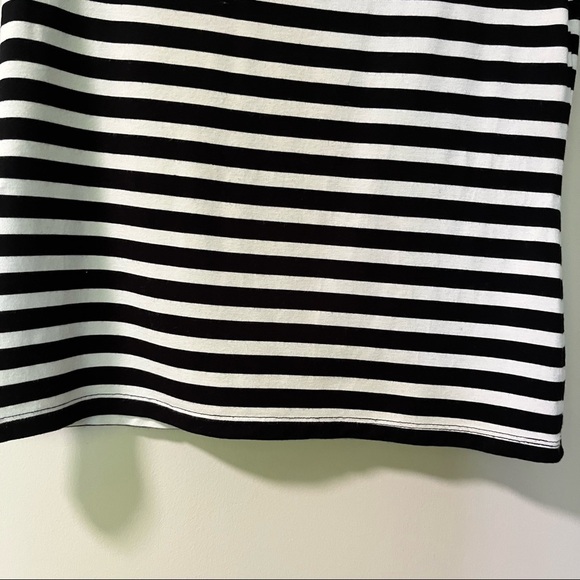 Talbot Medium Black and White Striped Tops  Women - Picture 7 of 16